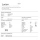 Veioze - Veioza / Lampa de masa design lux elegant Lucian alba