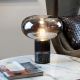 Veioze - Veioza / Lampa de masa design elegant Fungi negru/fumuriu