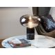 Veioze - Veioza / Lampa de masa design elegant Fungi negru/fumuriu