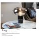 Veioze - Veioza / Lampa de masa design elegant Fungi negru/fumuriu
