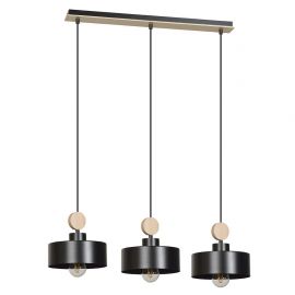 Pendule, Lustre suspendate - Lustra moderna cu 3 pendule stil scandinav TUNISO negru
