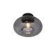 Lustre aplicate - Plafoniera din sticla Brussels negru/ antracit