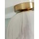 Lustre aplicate - Plafoniera din sticla cu aspect de marmura Carrara 22cm