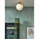 Lustre aplicate - Plafoniera din sticla cu aspect de marmura Carrara 22cm