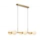 Candelabre, Lustre - Lustra cu 6 globuri din sticla cu aspect de marmura Carrara auriu