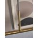Candelabre, Lustre - Lustra cu 6 globuri din sticla cu aspect de marmura Carrara auriu