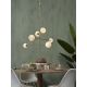 Candelabre, Lustre - Lustra cu 6 globuri din sticla cu aspect de marmura Carrara auriu