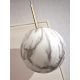Pendule, Lustre suspendate - Lustra, pendul din sticla cu aspect de marmura Carrara large auriu