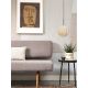 Pendule, Lustre suspendate - Lustra, pendul din sticla cu aspect de marmura Carrara large auriu