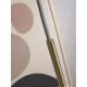 Pendule, Lustre suspendate - Lustra, pendul din sticla cu aspect de marmura Carrara large auriu