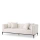 Canapea fixa design LUX cu aspect Chesterfield Cesare, lyssa off-white