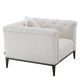 Fotolii - Fotoliu design LUX cu aspect Chesterfield Cesare, lyssa off-white