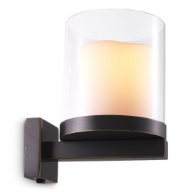 Aplice, corpuri de iluminat pentru pereti - Aplica de perete dimabila design LUX Donovan, bronz