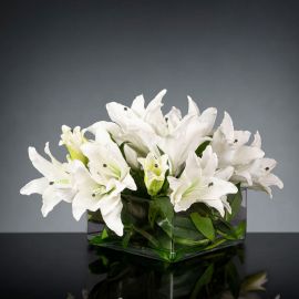 Aranjamente florale LUX - Aranjament floral design LUX ETERNITY SQUARE LILIUM