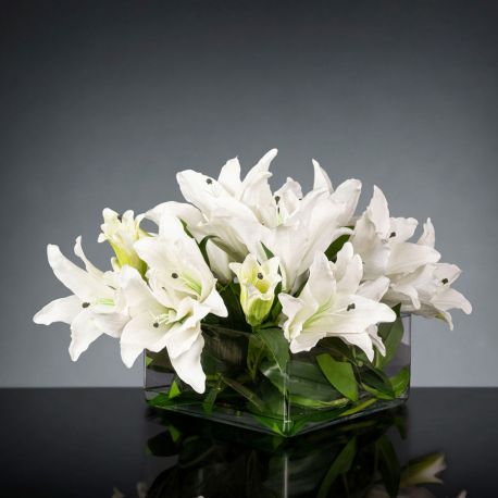 Aranjamente florale LUX - Aranjament floral design LUX ETERNITY SQUARE LILIUM