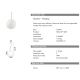 Pendule - Pendul exterior IP44 SOLE SP1 SMALL