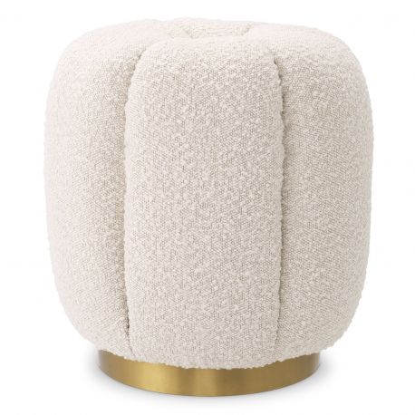 Banchete-Tabureti - Taburete elegant design LUX Orchanic, Bouclé cream