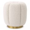 Taburete elegant design LUX Orchanic, Bouclé cream