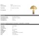 Veioze - Veioza design LUX marmura gri/ metal alama Flair M
