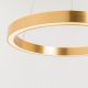 Candelabre, Lustre - Lustra LED design modern circular CARLO auriu, diametru 40cm