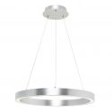 Lustra LED design modern circular CARLO argintiu, diametru 40cm