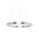 Candelabre, Lustre - Lustra LED design modern circular CARLO argintiu, diametru 40cm
