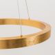 Candelabre, Lustre - Lustra LED design modern circular CARLO auriu, diametru 50cm
