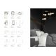 Veioze - Lampa de masa metal design minimalist SAVO alba