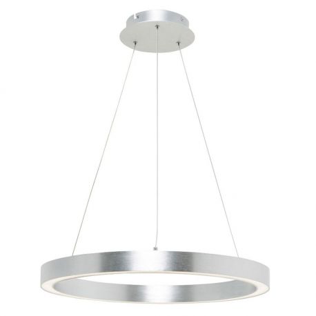 Candelabre, Lustre - Lustra LED design modern circular CARLO argintiu, diametru 50cm