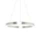 Candelabre, Lustre - Lustra LED design modern circular CARLO argintiu, diametru 50cm