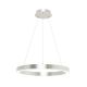 Candelabre, Lustre - Lustra LED design modern circular CARLO argintiu, diametru 50cm