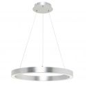 Lustra LED design modern circular CARLO argintiu, diametru 60cm