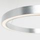 Candelabre, Lustre - Lustra LED design modern circular CARLO argintiu, diametru 60cm
