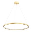 Lustra LED design modern circular CARLO auriu, diametru 80cm