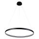 Candelabre, Lustre - Lustra LED design modern circular CARLO negru mat, diametru 80cm