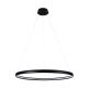 Candelabre, Lustre - Lustra LED design modern circular CARLO negru mat, diametru 80cm