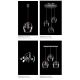 Lustre Cristal Bohemia - Lustra cu 3 pendule design LUX decorativ PRIMAVERA 06-CH