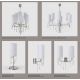 Candelabre, Lustre - Candelabru modern design deosebit Cristal Bohemia Exclusive GLOSSA 01-CH