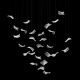 Pendule, Lustre suspendate - Element decorativ suspendat design frunze care cad din tavan SHAPE OF GINKGO