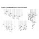 Pendule, Lustre suspendate - Element decorativ suspendat design frunze care cad din tavan SHAPE OF GINKGO