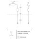 Aplice, corpuri de iluminat pentru pereti - Aplica de perete design high-tech minimalist Mollis