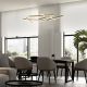 Candelabre, Lustre - Lustra LED design modern Line auriu mat 3000K