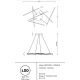 Candelabre, Lustre - Lustra LED design modern Line auriu mat, 4000K
