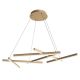 Candelabre, Lustre - Lustra LED design modern Line auriu mat, 4000K