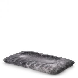 Parfumuri de camera, Idei cadouri, Obiecte decorative - Tava din marmura design LUX Mauro, gri