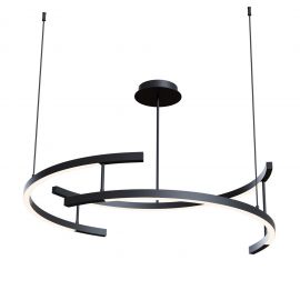 Candelabre, Lustre - Lustra moderna LED 4000K design minimalist Line negru