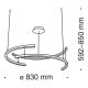 Candelabre, Lustre - Lustra moderna LED 3000K design minimalist Line negru