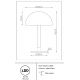 Veioze - Veioza, Lampa de masa LED design modern Ray negru