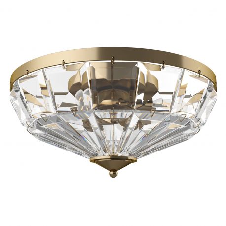 Lustre aplicate - Lustra aplicata design neoclasic Facet auriu, diametru 39,6cm