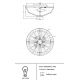 Lustre aplicate - Lustra aplicata design neoclasic Facet auriu, diametru 39,6cm